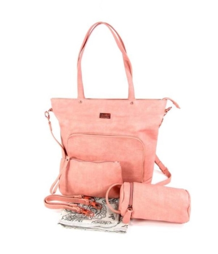 Bolsa de guardería / bolsa de pañales Isoki Nappy Tote Blush
