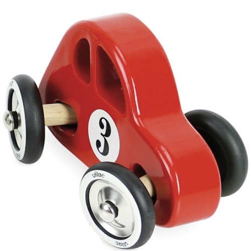 Vilac Wooden Sports Car Red