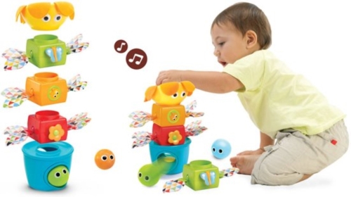 Yookidoo Stacking Tower Stack Flap Tumble