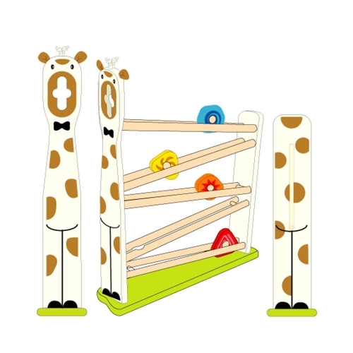 Soy Toy Rollerball Giraffe White