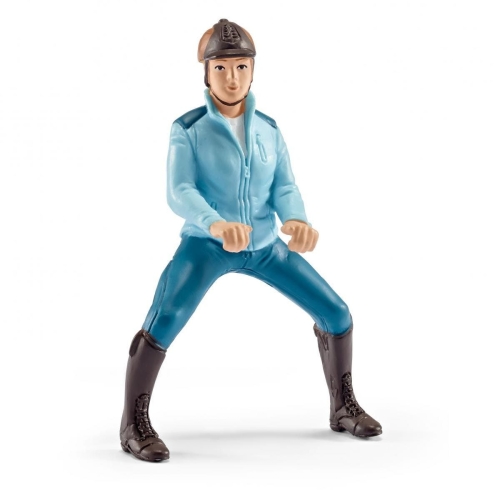 Schleich 42163 Piloto de competición, turquesa