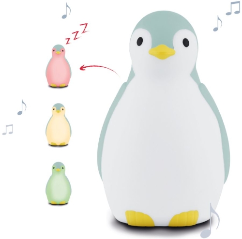 Zazu Sleep Trainer / Night Light Pam the Penguin Azul