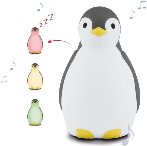Zazu Sleep Trainer / Night Light Pam the Penguin Gris