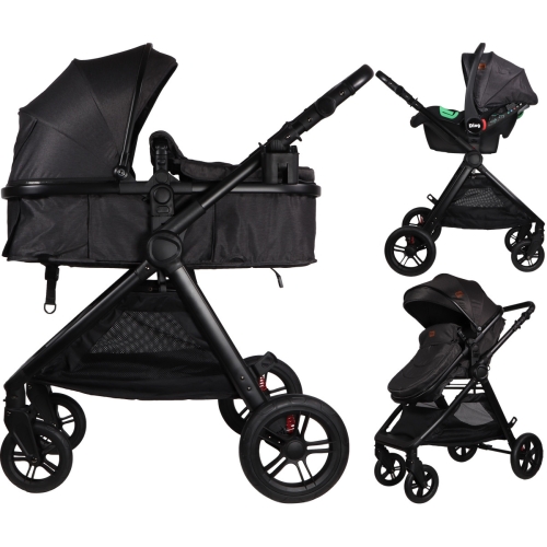 Silla de Paseo Ding 3 en 1 Liam Negro