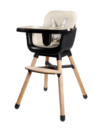 Trona de madera Ding Daily Beige