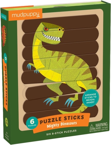 Mudpuppy Puzzle sticks Mighty Dinosaurs