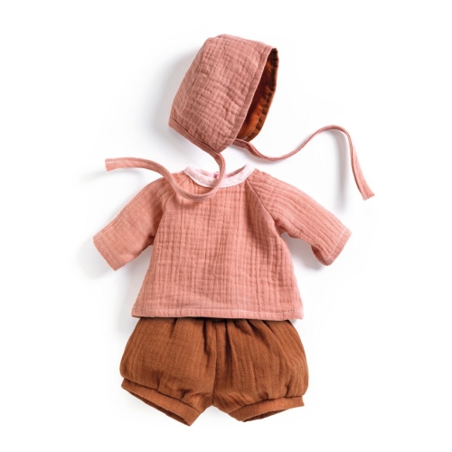Djeco Pomea Ropa para muñecas Melocotón