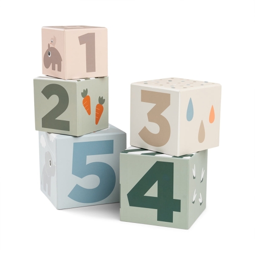 Done by Deer Stacking Blocks Cubos Deer Friends Mezcla de colores