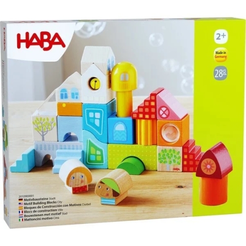 Haba Bloques de construcción con motif City