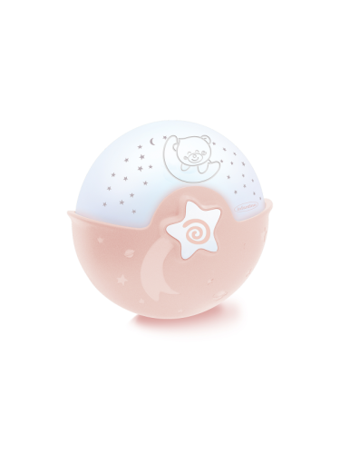 Infantino - WOM - Luz Calmante y Proyector - Rosa Polvo