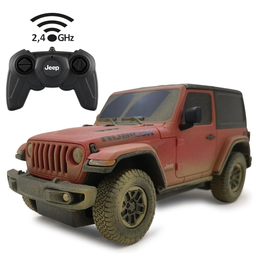 Jamara Teledirigido Jeep Wrangler Rubicon Rojo Barroso 1:24
