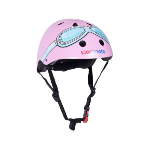 Kiddimoto Casco para niños Pink Goggle M