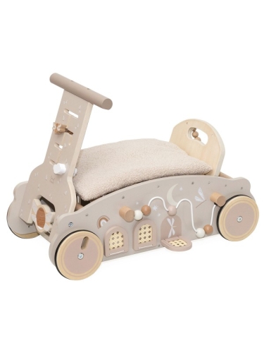 Label Label - Balancín, Andador y Coche 3 en 1 - Turrón