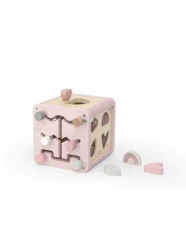 Cubo de actividades Label Label Rosa