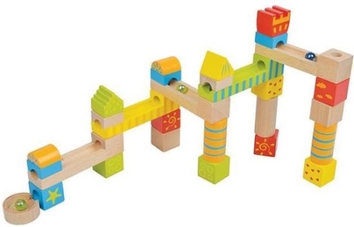 Lelin Toys Mármol pista bloques 32 piezas