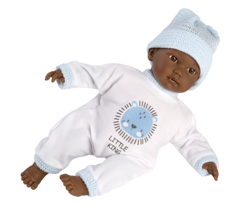 Llorens Mini Baby Doll Cuquito Azul oscuro con sonido 30 cm