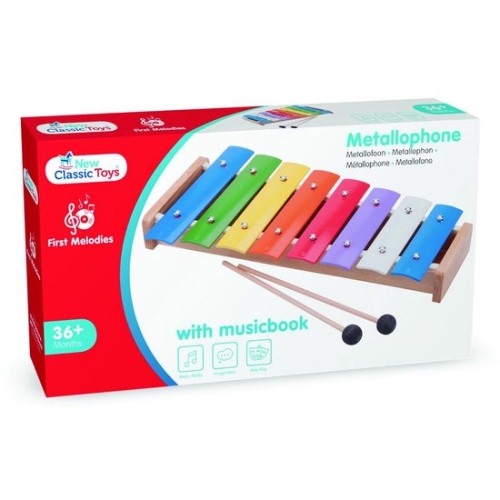 Nuevo Metallófono de Classic Toys con libreto de música incluido