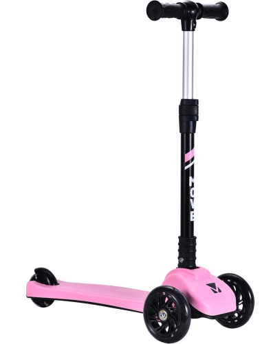 Scooter plegable Move de 3 ruedas Rosa Pastel con luces