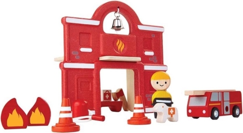 Parque de bomberos de madera Plantoys