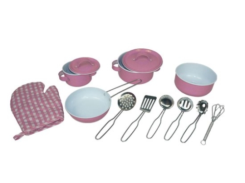 Playwood Tin Pan Set Rosa 13 piezas