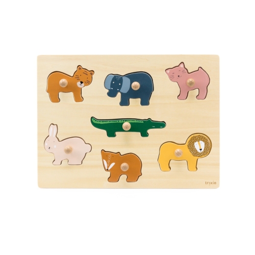 Trixie Puzzle de madera con animalitos 7 piezas