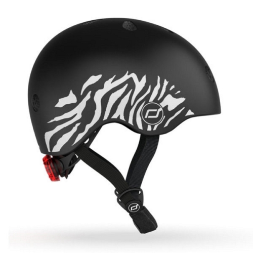 Scoot and Ride Casco XS cebra