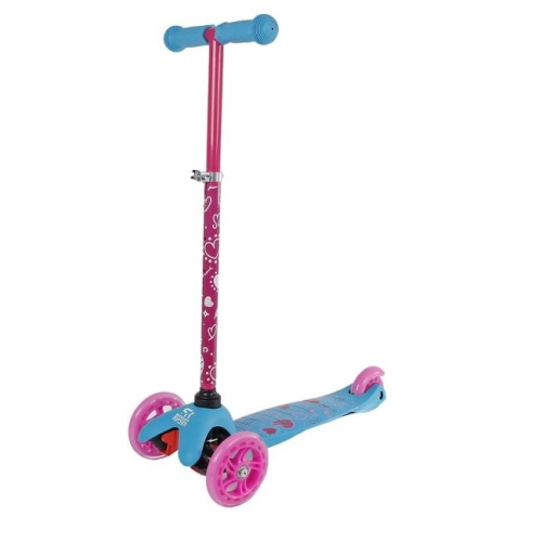 Street Rider 3 Ruedas Step con Manillar Ajustable Rosa