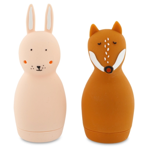 Trixie Juguetes para el baño rociando animales Mrs. Rabbit &amp; Mr. Fox