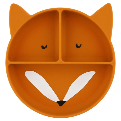 Plato de silicona Trixie con compartimentos y ventosa Mr Fox