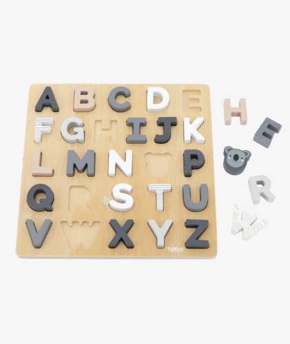 Tryco Puzzle alfabético de madera y pizarra
