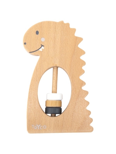 Tryco - Sonajero de Madera - Dino