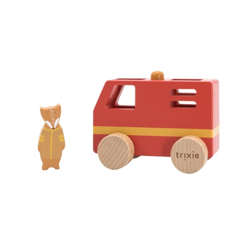 Trixie Mini camión de bomberos de madera