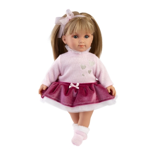 Llorens Muñeca Soft Body Elena Falda Rosa 35 cm