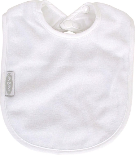 Babero grande Silly Billyz Fleece Blanco