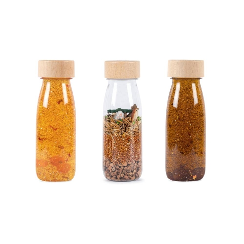 Petit Boum Set de 3 Botellas Sensoriales Woodland