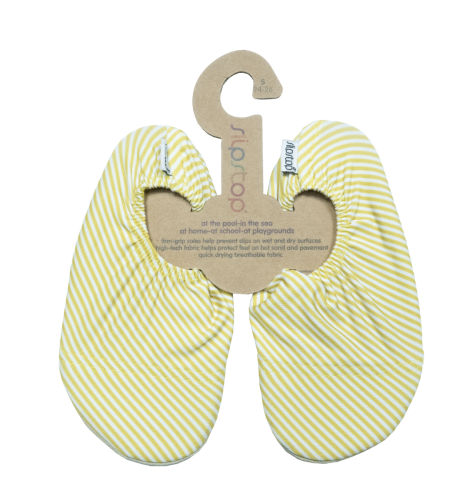 Slipstop Zapatilla de natación para niños XL (33-35) Raya amarilla