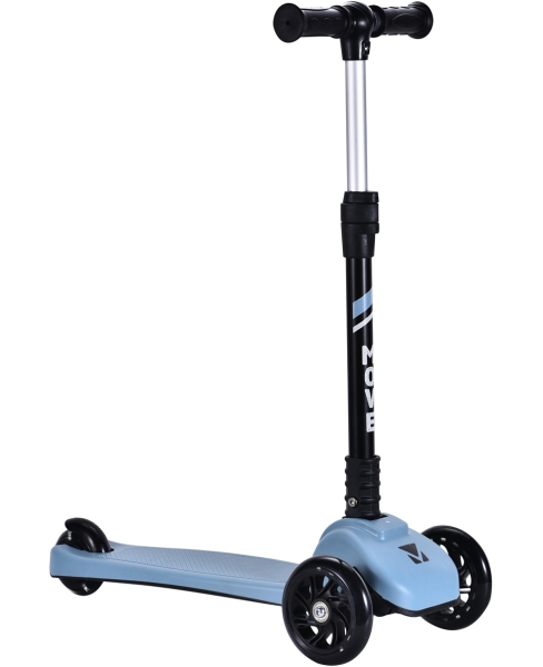 Plustoys Move Patinete plegable de 3 ruedas Azul pastel con luces